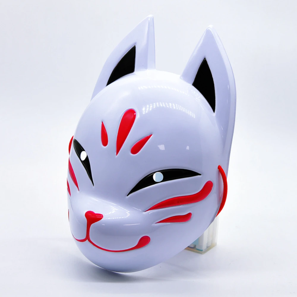 Fox Face Mask Lightweight Cosplay Animal Face Cover Hair Accessory Masquerade Costume Face Cover for Halloween Party Props