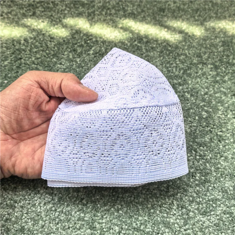 Chapéu masculino árabe kippah homme chapéu de oração muçulmano verão malha respirável chapéu masculino chapéu de oração islâmica saudita sufi chapéu de oração turca