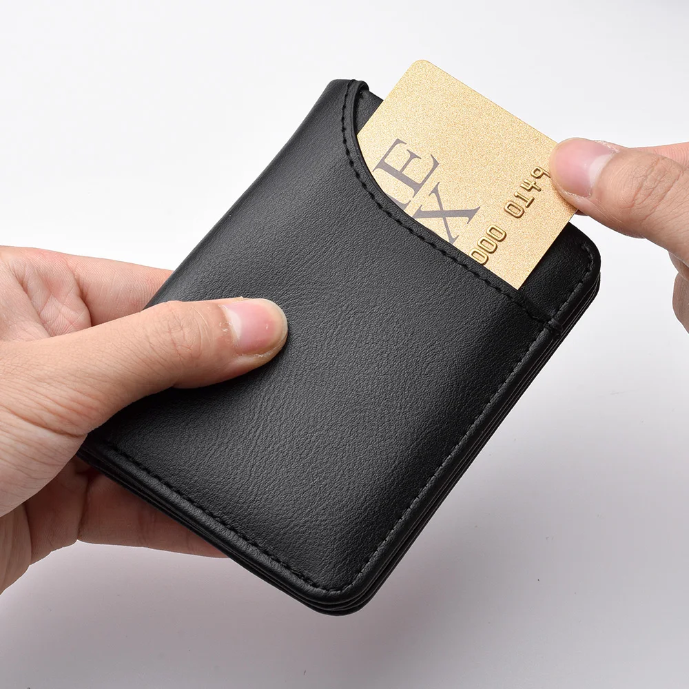 Cartera para hombre, cartera pequeña Vertical con múltiples tarjetas, licencia de conducir, minibolsa de cambio para estudiantes jóvenes, bolsa para tarjetas