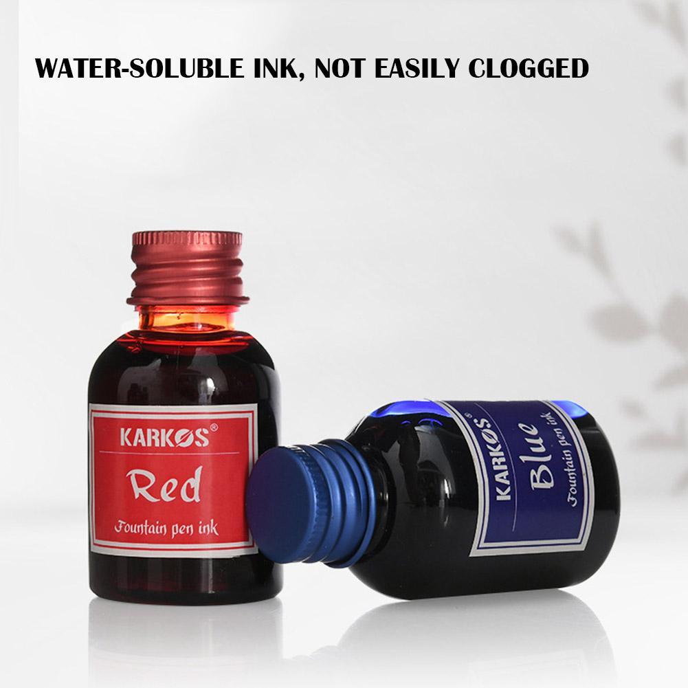 순수 컬러풀 만년필 잉크 리필 잉크, 학교 문구류, 서예 쓰기 만년필 잉크, 고품질, 30ml, 1 병