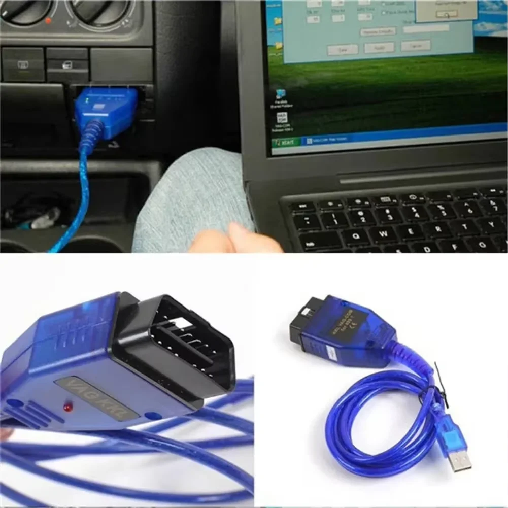 Kkl VAG-COM para 409.1 ch30 chip scanner ferramenta obd2 cabos de diagnóstico com interface usb scanner automático para carros multimarca mais novo