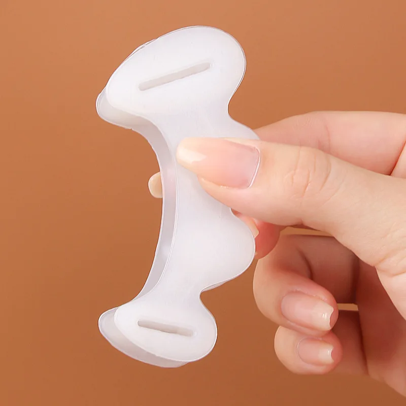 2Pcs=1Pair Hard Silicone Toe Finger Separator 3 Hole Hallux Valgus Orthopedic Spacers Bunion Overlapping Hammer Foot Corrector