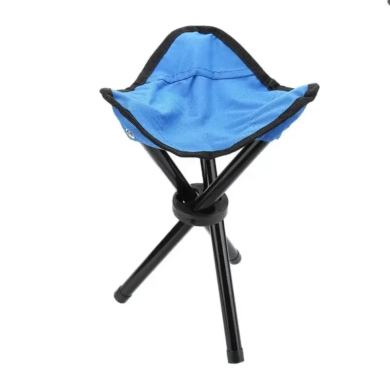 Taburete Triangular plegable pequeño para exteriores, sillas de pesca, bancos multifunción para acampar, taburetes plegables, sillas de parque diarias para el hogar