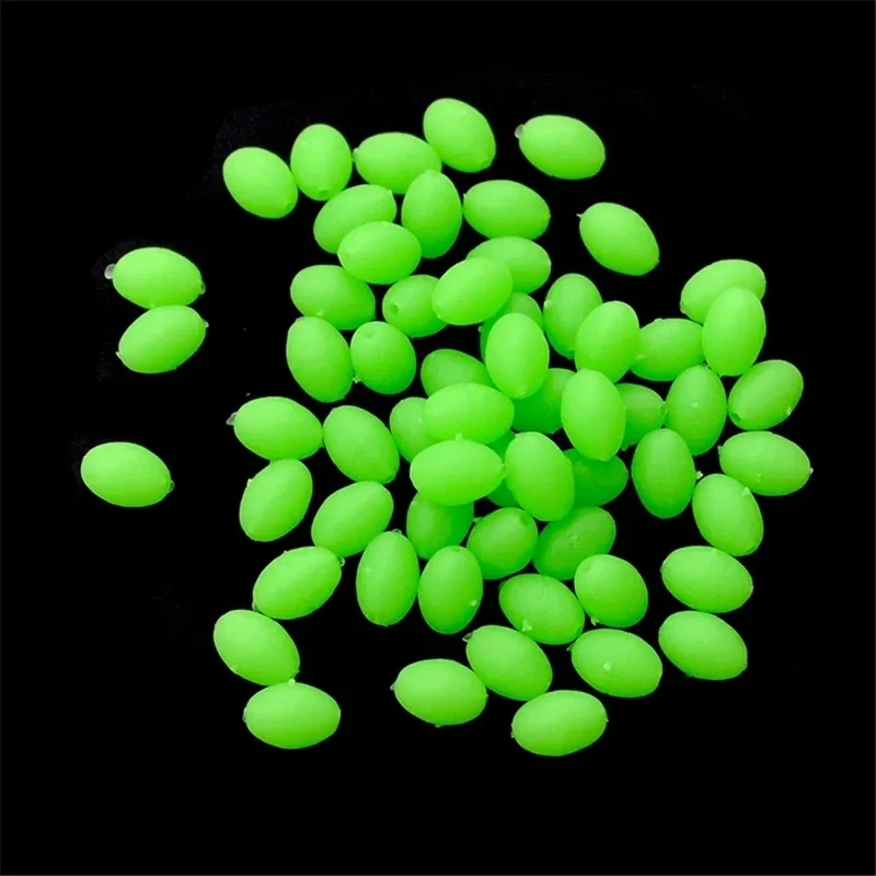 375Pcs/Set Night Luminous Fishing Beads Soft Worms Glow Sea Fishing Lure Bait Floating Float Fishing Tackles Accessories
