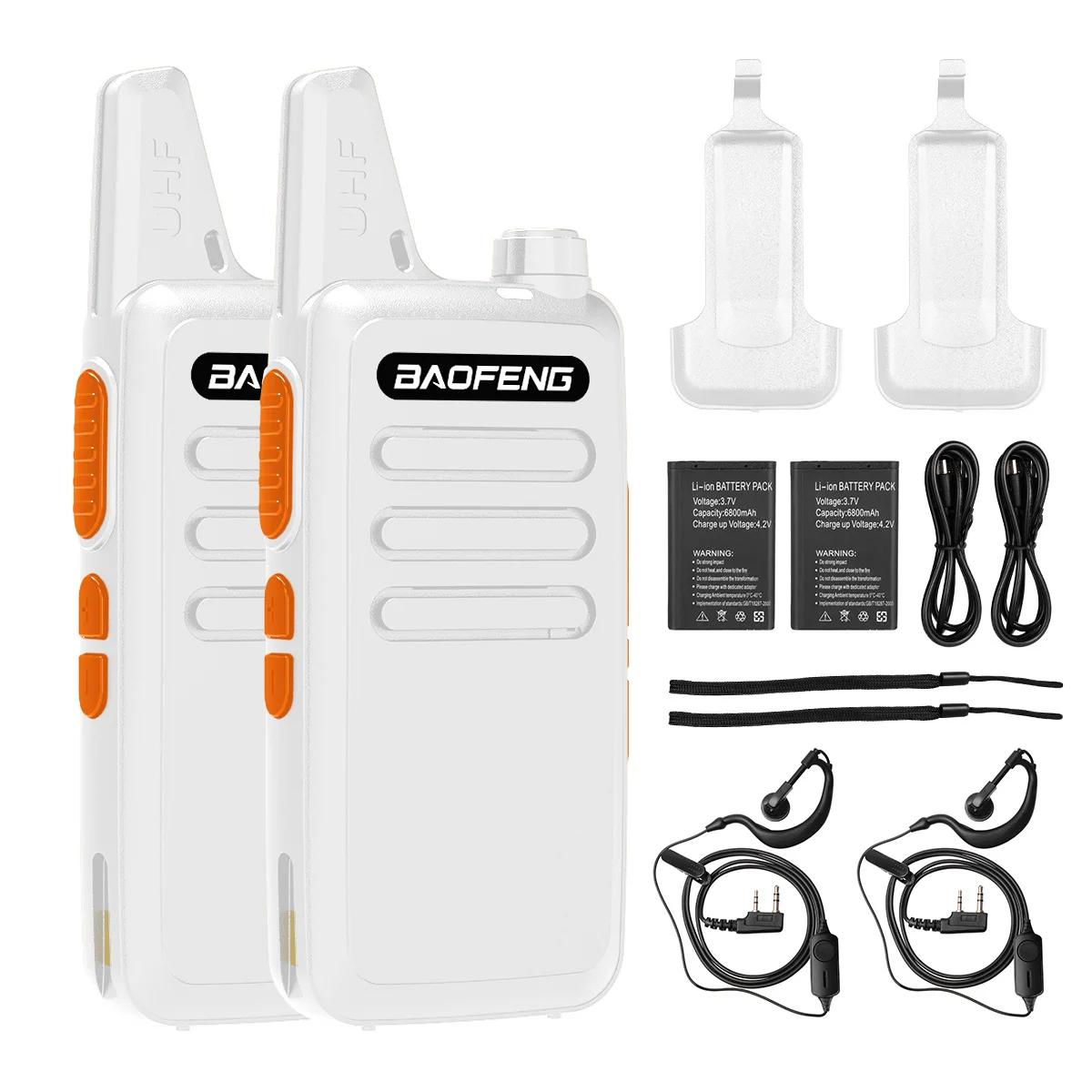 BAOFENG BF-888S T20 Walkie Talkies de largo alcance mejorados para adultos con auricular, radios recargables de 2 vías (paquete de 2)