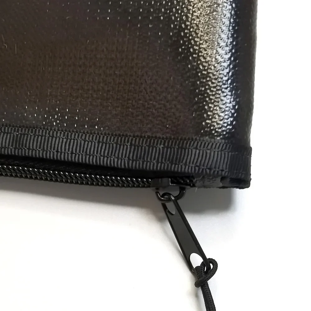 Saco de dinheiro à prova de fogo, resistente a chamas, à prova d'água, arquivo de documentos, depósito de banco de dinheiro, armazenamento seguro com bolsos e zíperes
