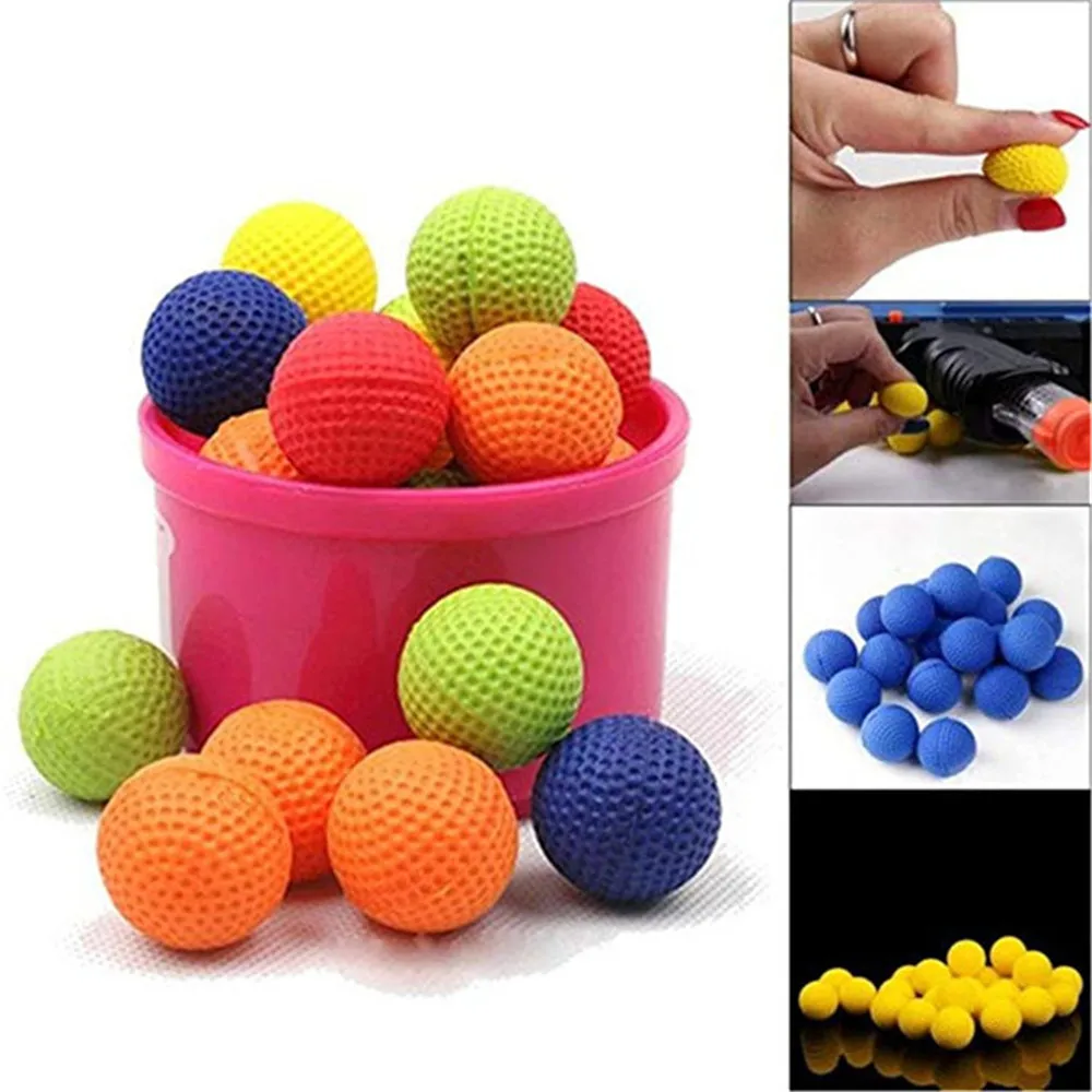 Bala de PU amarilla Nerf Rival, dardos de repuesto, pistola de juguete, balas redondas, pistola de juguete, dardo de bola para pistola Nerf Rival Apollo Zeus, 25/50/100 Uds.
