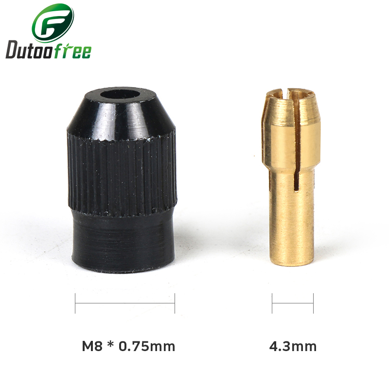 11 ชิ้น/ล็อตมินิเจาะทองเหลือง Collet Chuck สําหรับเครื่องมือโรตารี่ Dremel 0.5-3.2 มม.ทองเหลืองและอ่อนนุชสําหรับ Dremel อุปกรณ์เสริมชุด