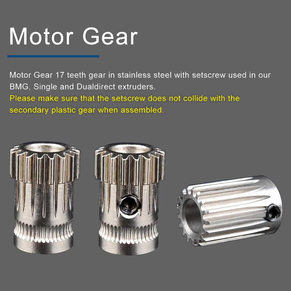 デュアルドライブギア硬化鋼アップグレードキット押出機ドライブギア BMG 押出機 Prusa i3 3D プリンタボーデン押出機