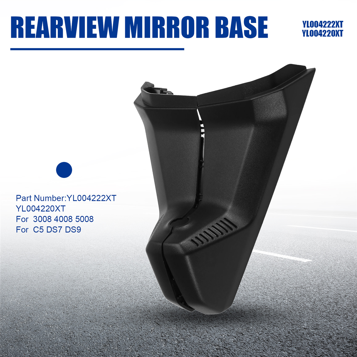 YL 004222 XT YL 004220 Xt para peugeot 3008 4008 5008 citroen c5 ds7 ds9 base de espelho retrovisor capa de sensor de chuva reflexiva-l49a