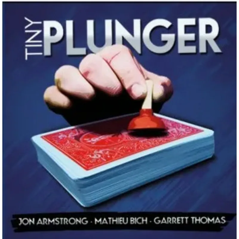Tiny Plunger Jon Armstrong Gimmciks Magic Tricks Magician Close Up Illusions Props Mentalism Unsuspecting Little Magia Props Fun