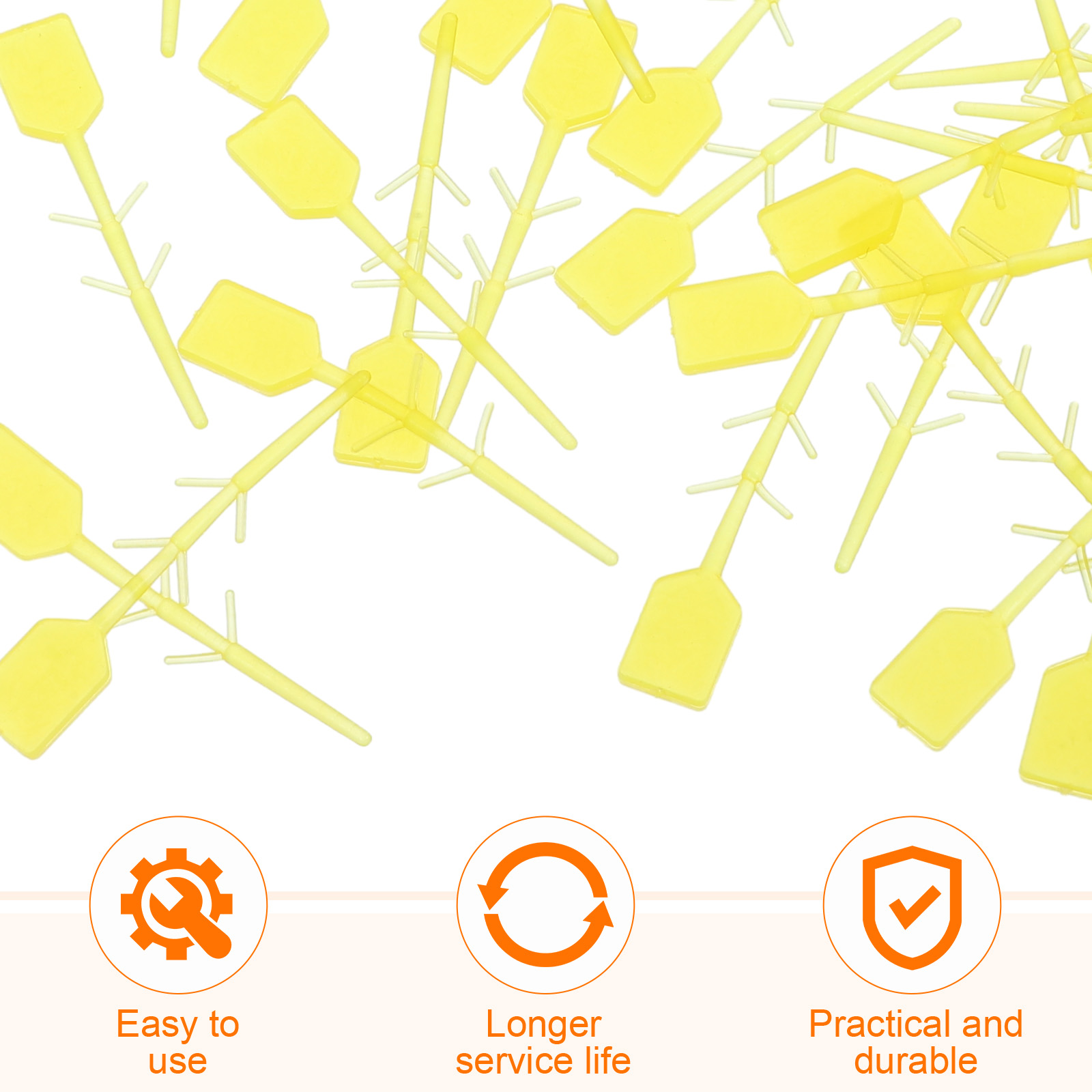 2000 Stück gelbe Kunststoff-Feuerlöscher-Zug-Sicherheitsdichtungen, langlebig, zuverlässig, einfache Identifizierung, Feuergeräte