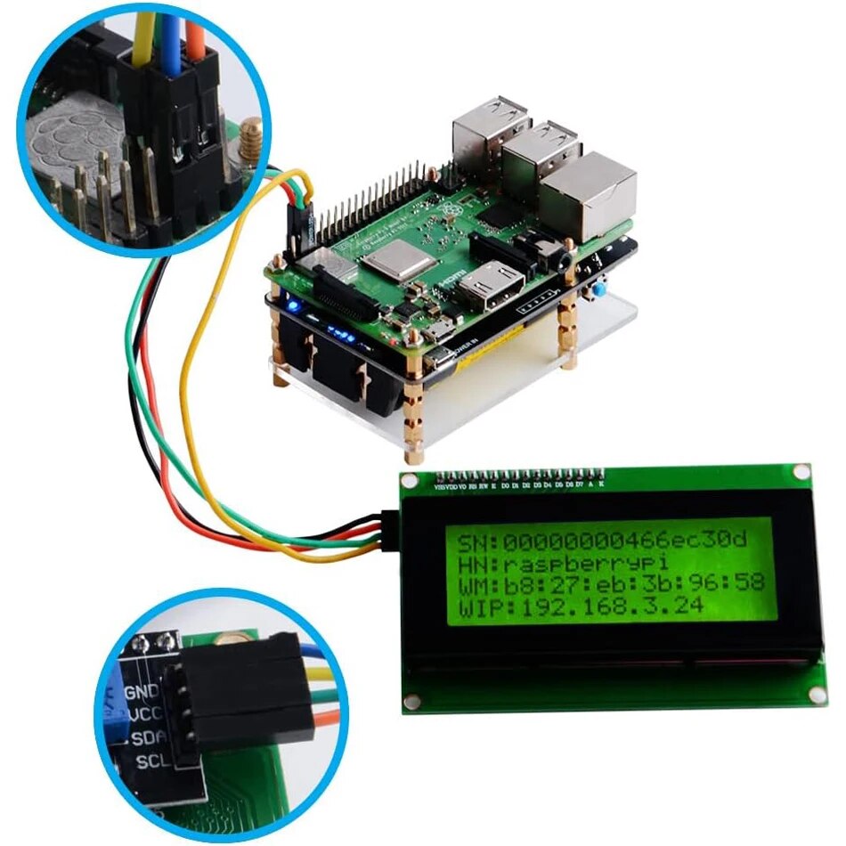 LCD2004 2004 LCD Module Blue/Green/White Screen 20X4 Character LCD Display IIC I2C Serial Interface Adapter Module for Arduino