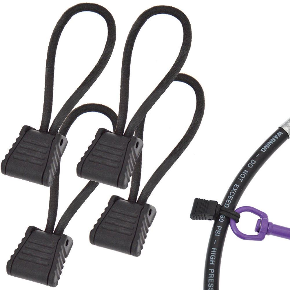 4pc Scuba Diving Diver Tubo Flessibile Clip di Fermo Supporto Corda Elastica di Fissaggio Bungee Corda Shock Cord Tie Imbottiture Cinghia Accessorio di Ricambio