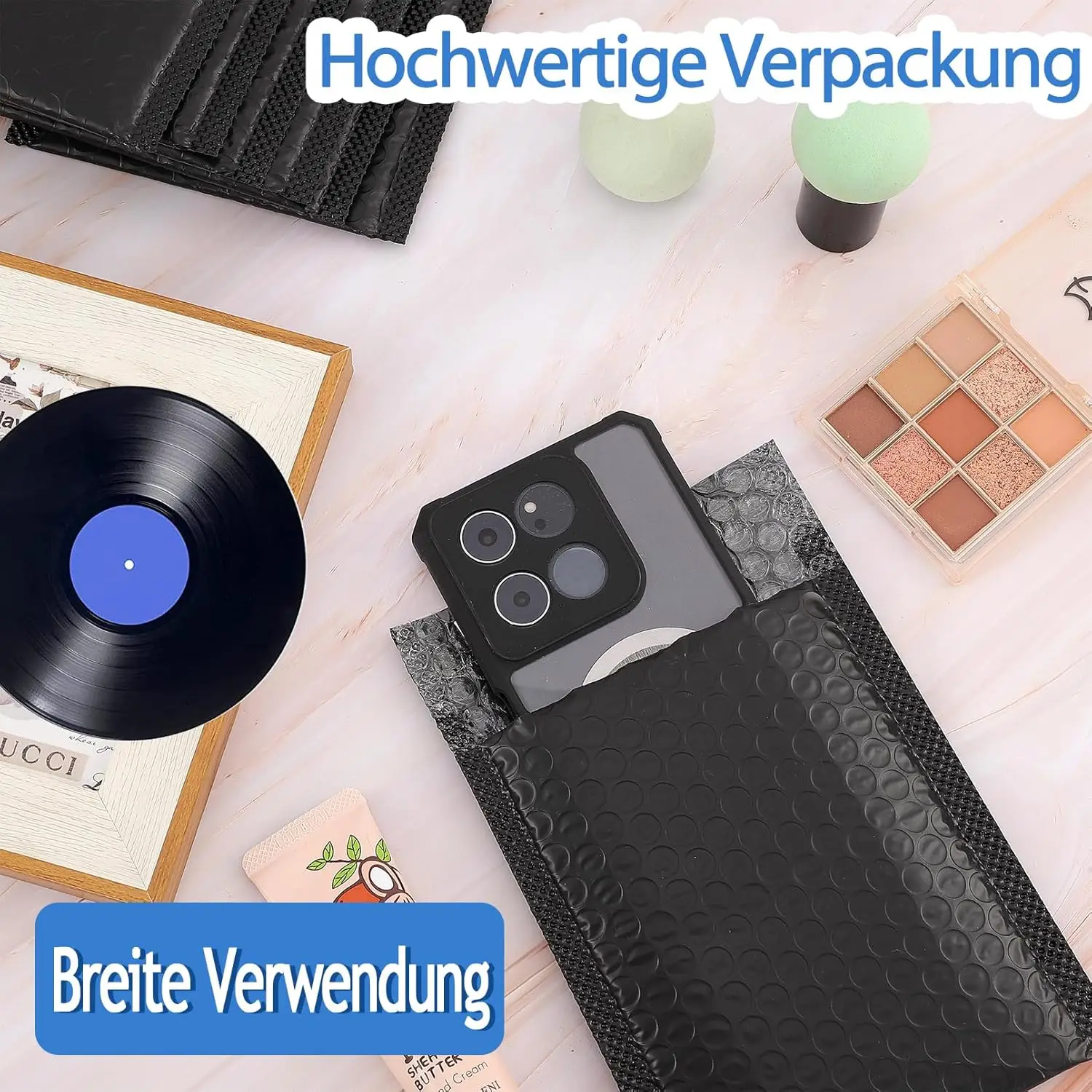 100 Stuks Bubble Mailer Envelop Mailing Verzending Verpakking Kleine Zakelijke Benodigdheden Self Seal Bubble Waterdichte Express Envelop