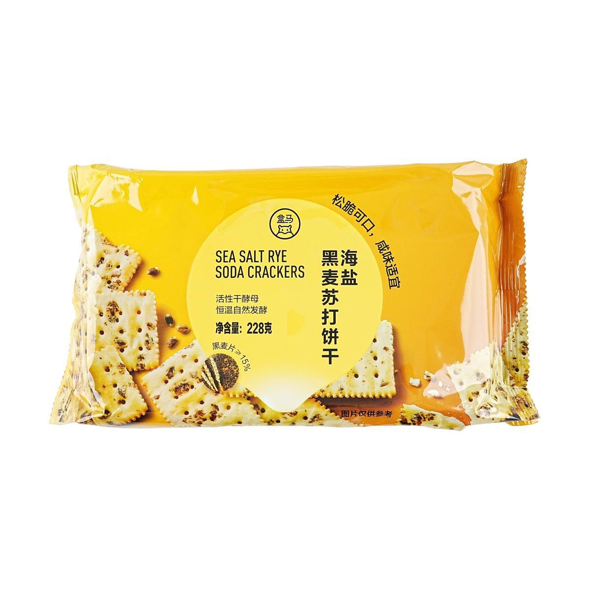 [6Packs] FRESHIPPO Sea Salt Rye Soda Biscuits 8.04 oz*6Packs
