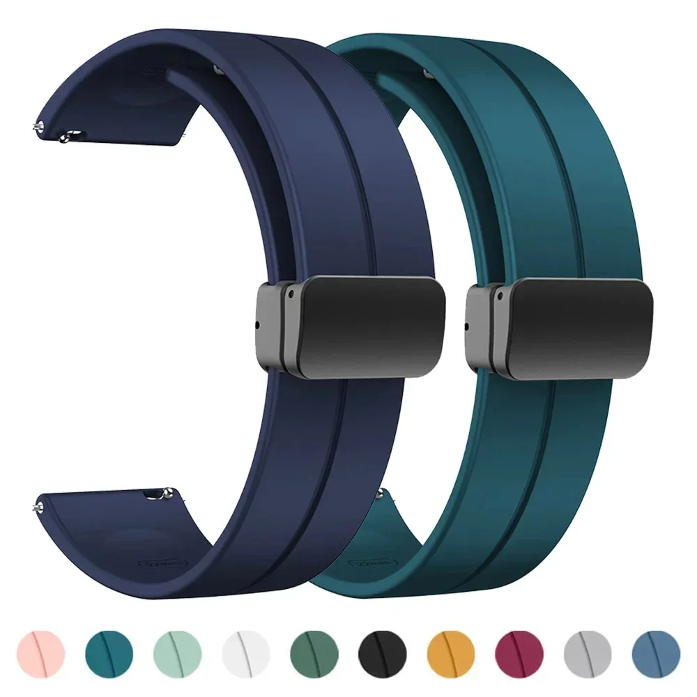 20mm 22mm Soft Silicone Smartwatch Band For Xiaomi Mi Watch 2 Pro/S3/S2/S1 Active Pro Color 2 Straps Replacement Bracelet Correa