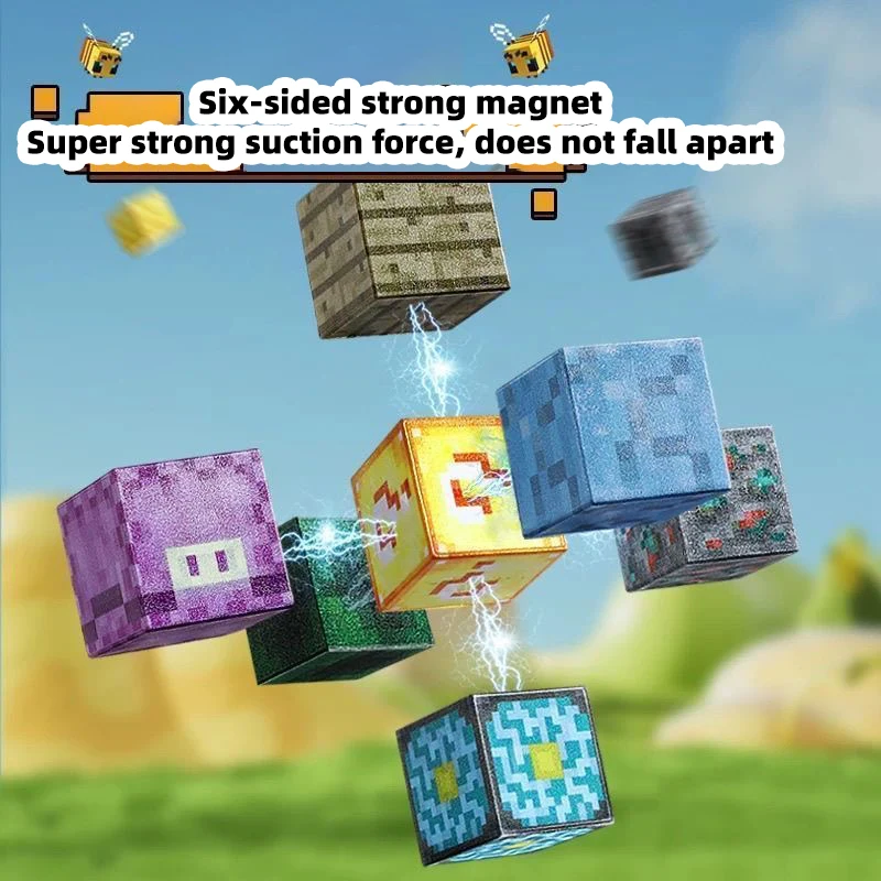 TNT Building Block Storage Box, Magnetic Building Blocks Toy, Building Block Set, Children's DIY Assembly Toy Building Blocks,