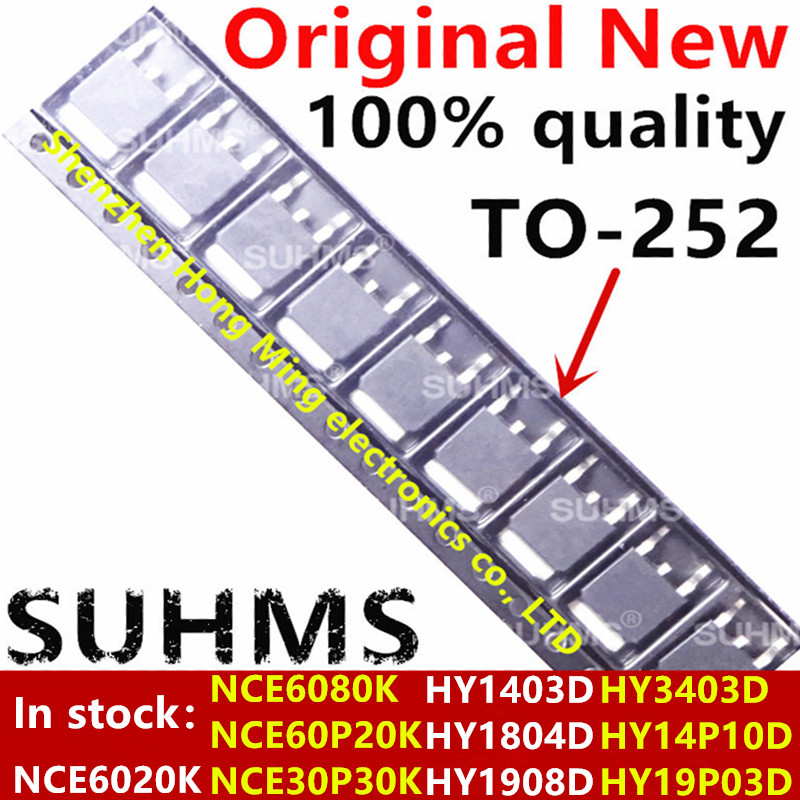 (10 piezas) 100% nuevo NCE6020K NCE6080K NCE60P20K NCE30P30K HY1403D HY14P10D HY1804D HY1908D HY19P03D HY3403D