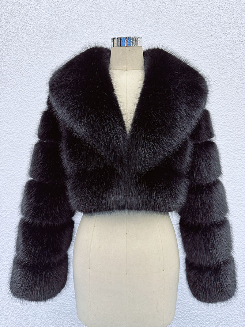 ZADORIN Trend Fur Top Новое укороченное пальто из искусственного меха Женская одежда Пушистая куртка из искусственного меха Зимние пальто для женщин Верхняя одежда Топ Mujer