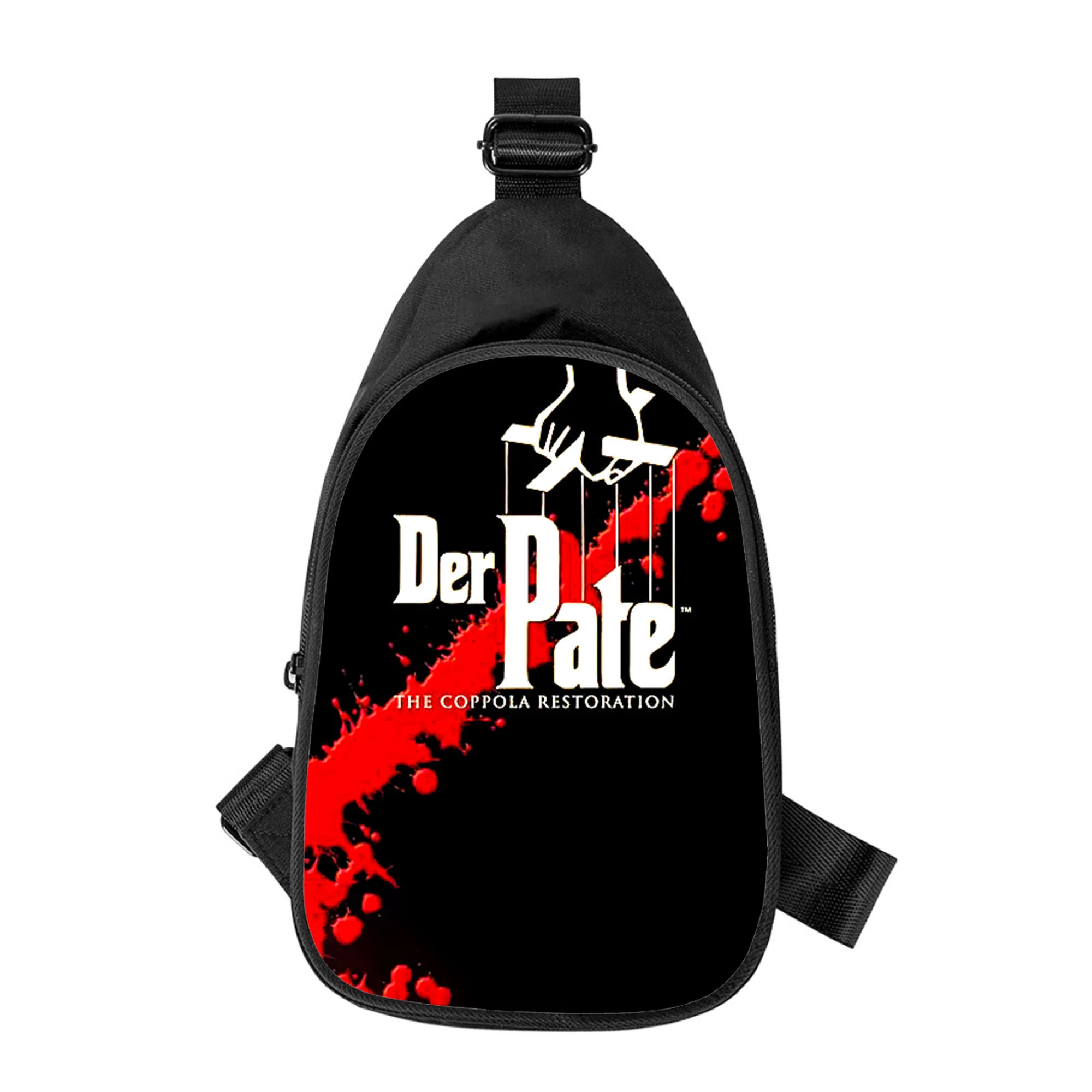 Der Pate Don Corleone Print neue Männer Kreuz Brusttasche diagonal Frauen Umhängetasche Ehemann Schule Hüft tasche männliche Brust packung