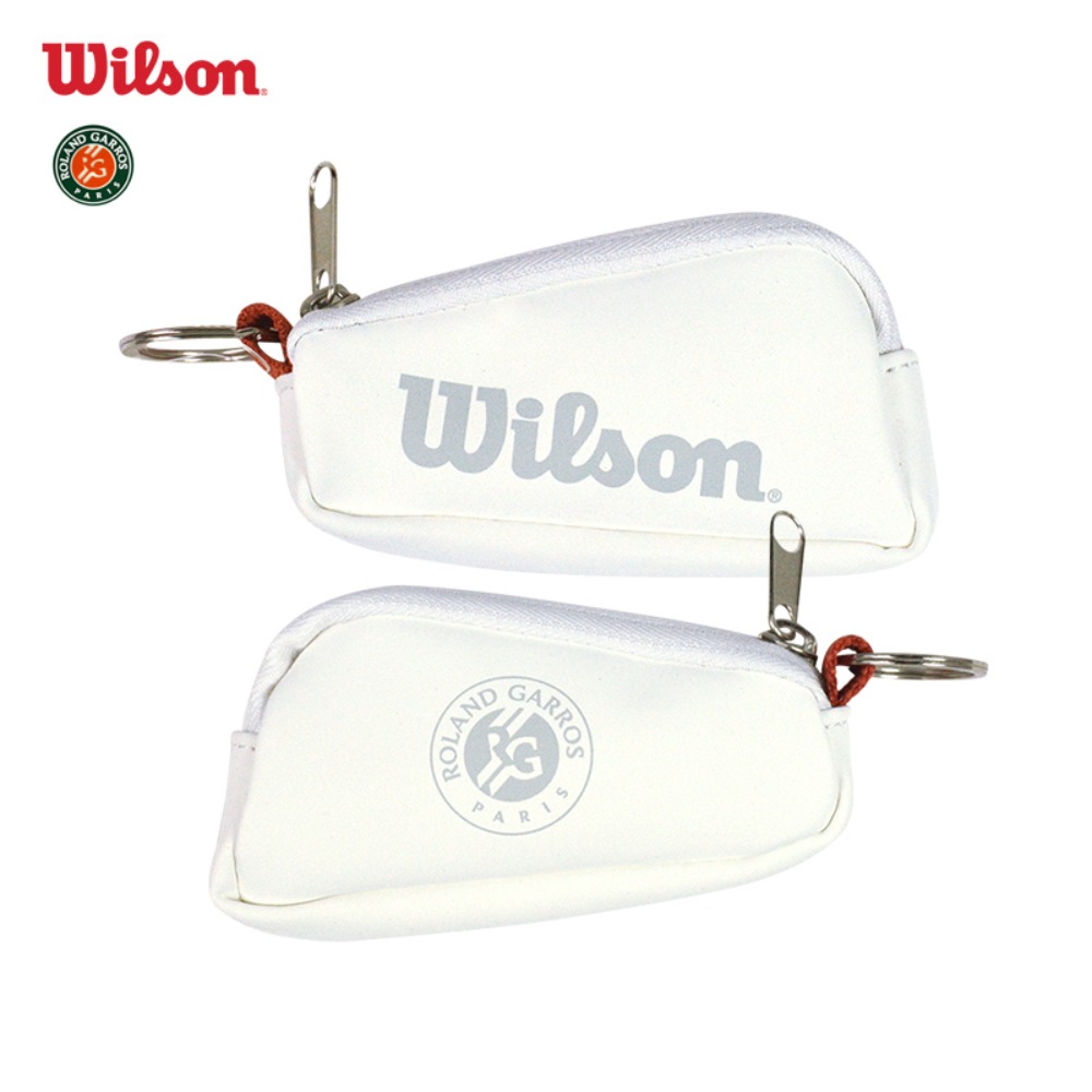 Сумка-цепочка для ключей Wilson 2024, ROLAND GARROS, французская открытая оранжево-белая ручная мини-теннисная ключ RG