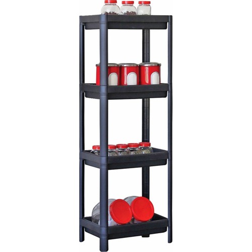 Vip Rumah Konsep Praktis Multi-tujuan Organizer Kullanışlı 4 Tingkatan Rak Plastik Unit Instalasi Mudah