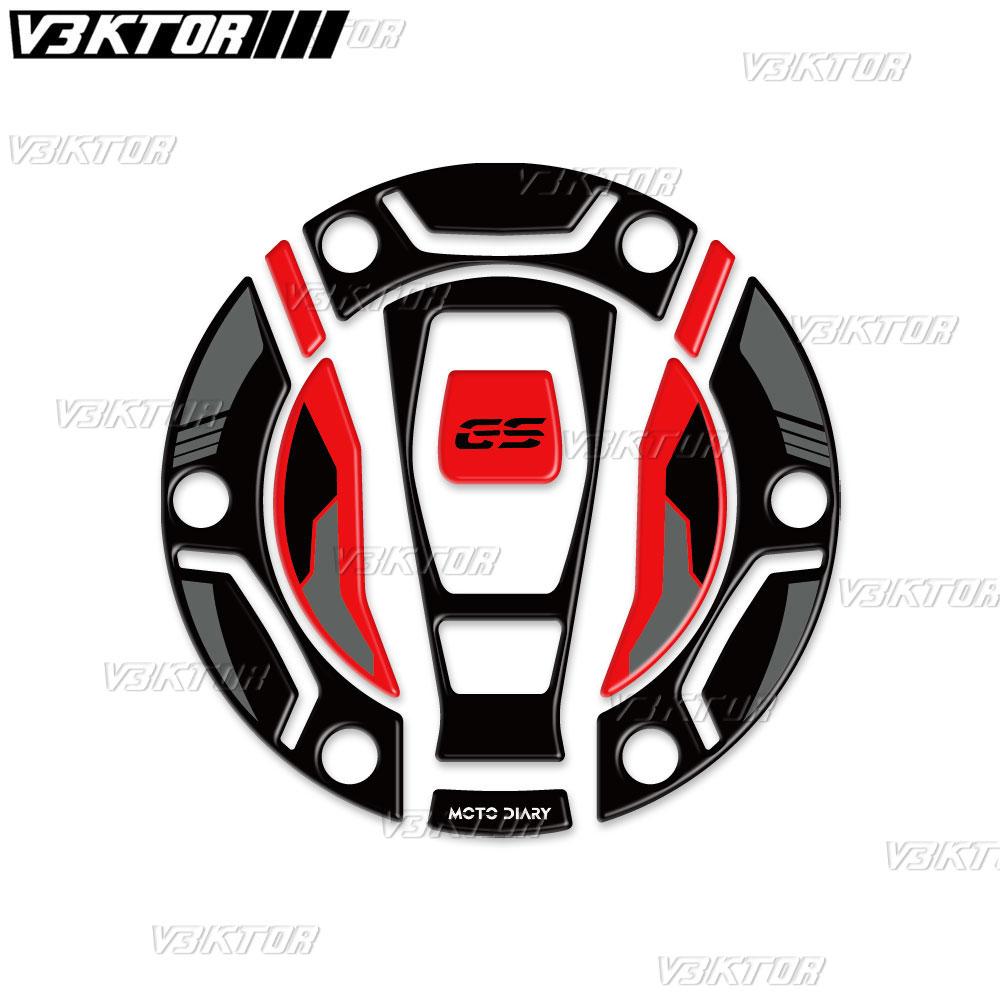 Pegatina de tapa de tanque de combustible para motocicleta, calcomanías protectoras de tanque de combustible para R1250GS, R1200GS, F850GS, F750GS, ADV Adventure Triple, 3D, color negro