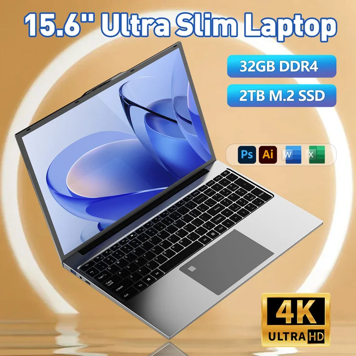 Computer portatile da gioco o da ufficio Intel Core I7-6500U 32GB Ram 2TB SSD Windows 11 notebook retroilluminato sblocco impronte digitali Wifi Computer PC
