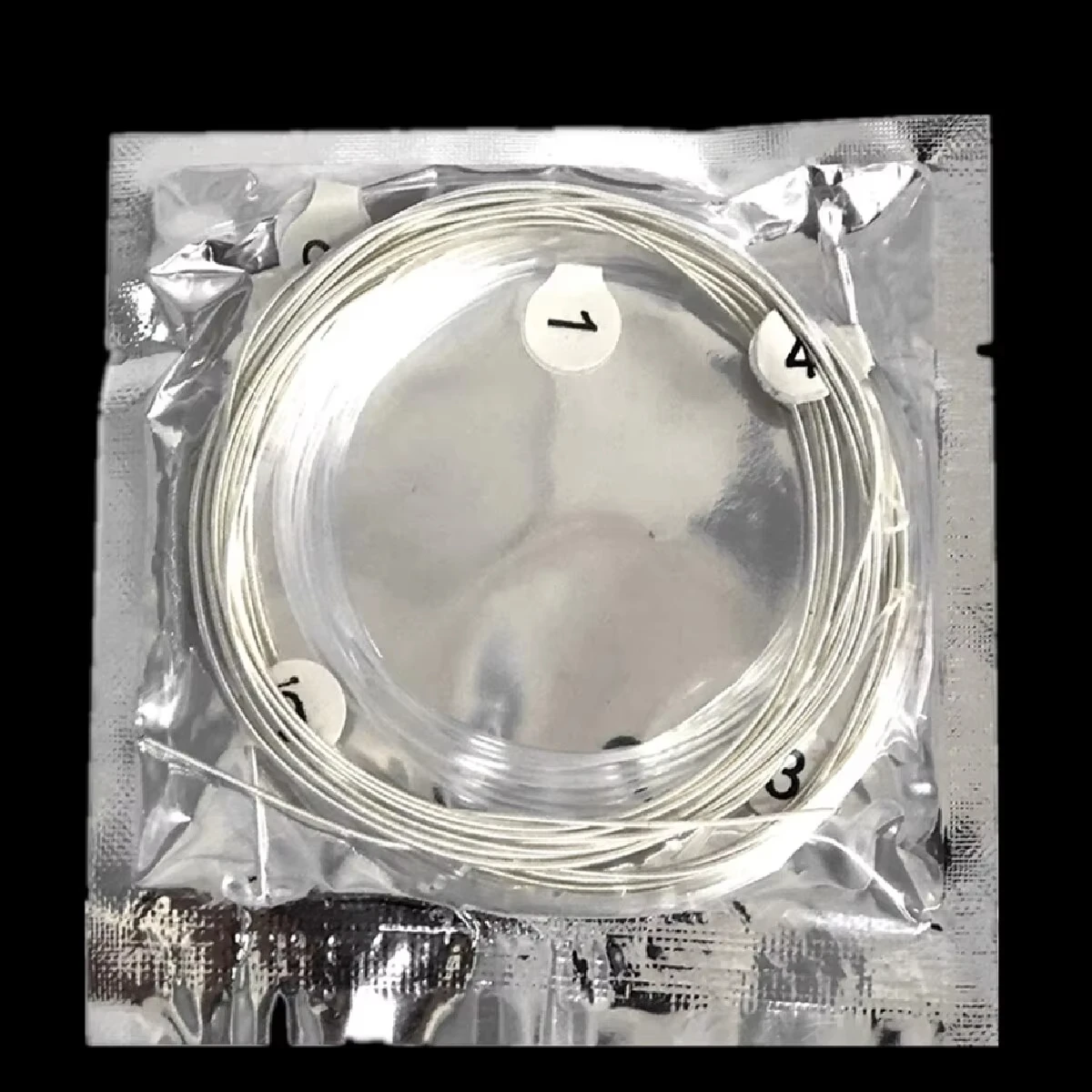 Miwayer 1 juego/6 uds cuerdas de guitarra clásica chapado guitarra clásica súper ligera cuerdas plateadas de nailon transparente cobre Chapado en plata