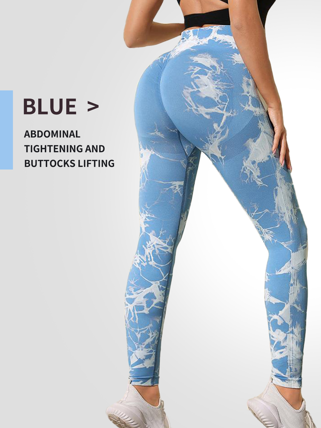 Tie Dye Yoga Hosen Sport Leggings Frauen Nahtlose Hohe Taille Push-Up Frau Strumpfhosen Fitness Workout Leggins Gym Kleidung 2024 Neue