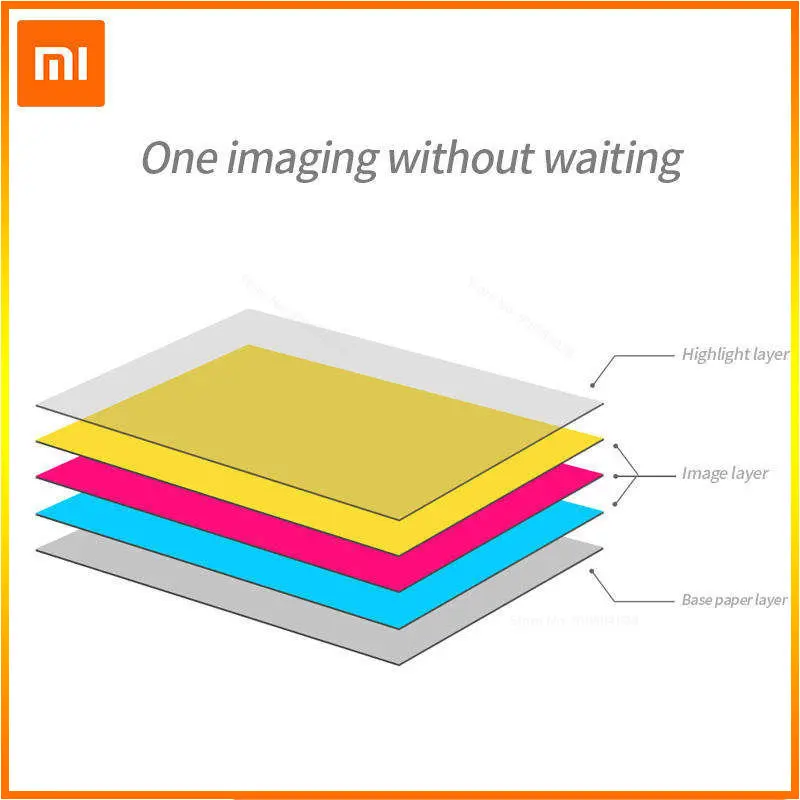 Oryginalny 100% papier do drukarki kieszonkowej Xiaomi ZINK Samoprzylepny nadruk fotograficzny 50 sztuk arkuszy Xiaomi 3-calowa mini kieszonkowa drukarka fotograficzna