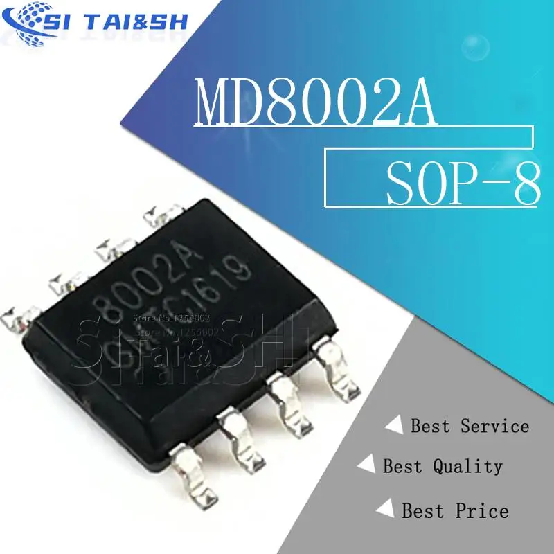10 Uds MD8002A MD8002 8002A SMD 8002 CKE8002B NS8002 sistema de datos nuevo y original