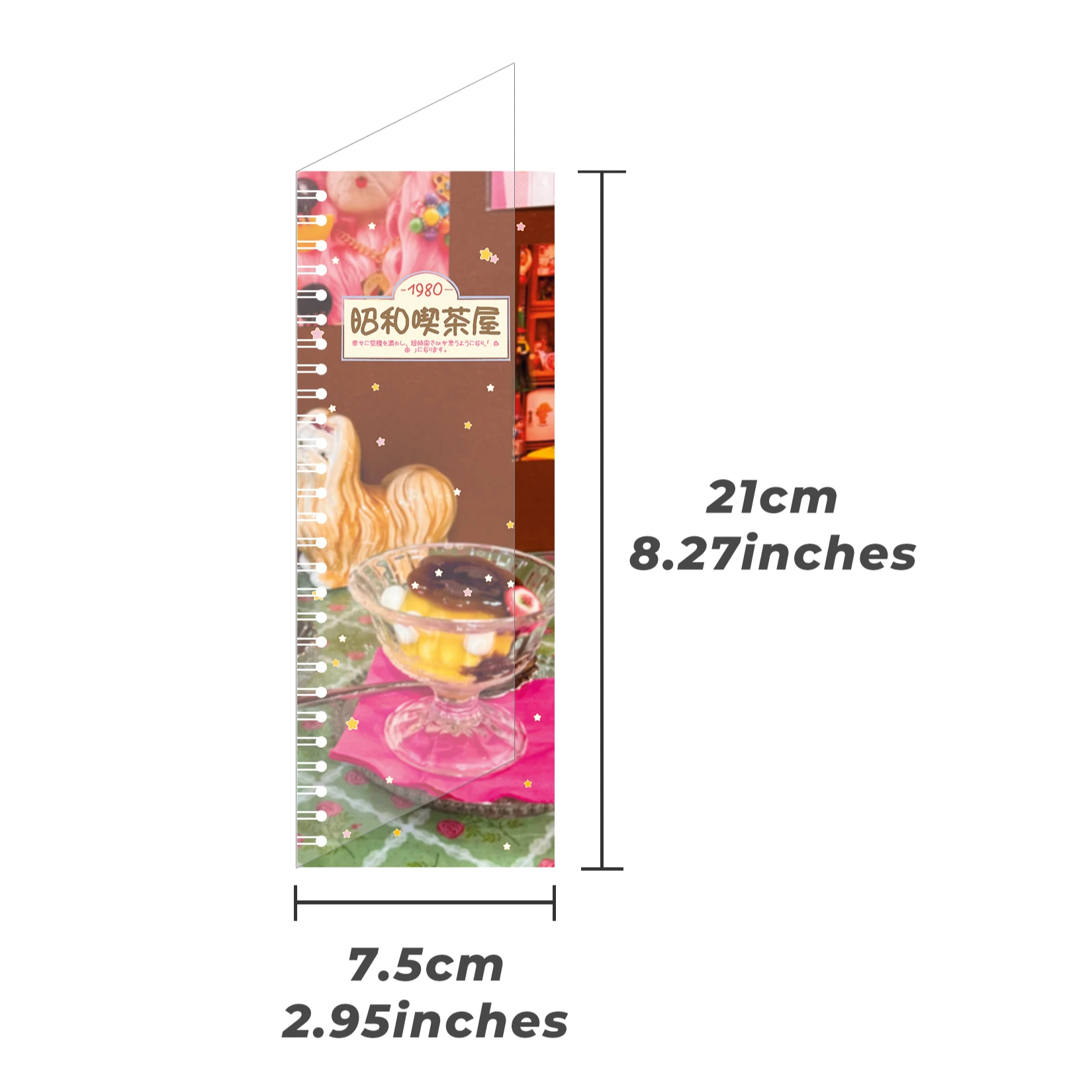 A5 Half Release Paper Vintage Slim Long Notebook Washi Tape Organizer Notebook for Scrapbook Journal Diary Craft Storage