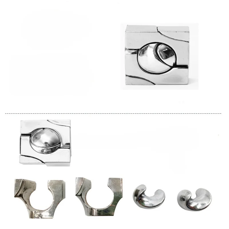 3D Metal Puzzle IQ Challenge  Adult Toys Fun Game Puzzle Lu ban Kong Ming lock Children's Brain Development Toys