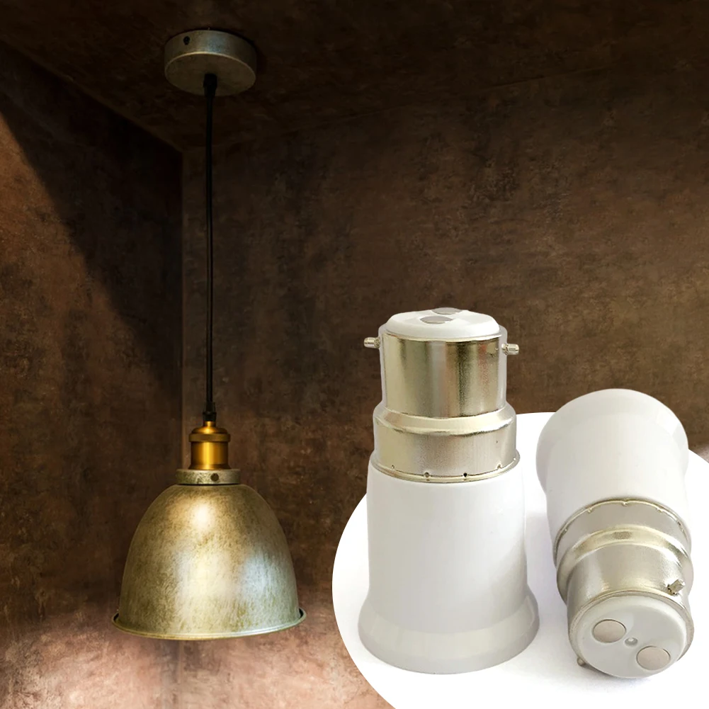 1/4/10 pz Senza Saldatura B22 A E27 Presa di Luce Adattatore Portalampade Portalampade Convertitore Estesa Lampada Lampadina supporto di conversione
