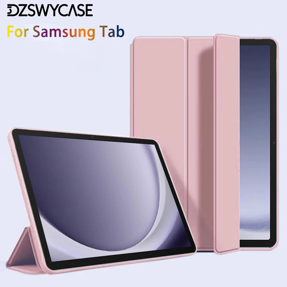 Силиконовый чехол для Samsung Tab A9 Plus 11 дюймов, Tab A9 8.7, S6 Lite 10.4, A8 10.5, A7 Lite 8.7, противоударный чехол с автоматическим пробуждением/сна