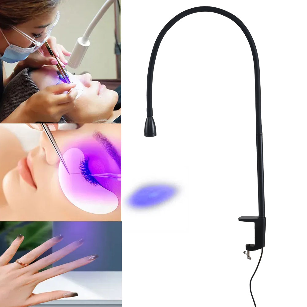 Lámpara de curado coloidal UV USB, interruptor de pie, secador de uñas para manicura, lámpara de curado para pestañas y cejas, lámpara de curado de pegamento para injerto