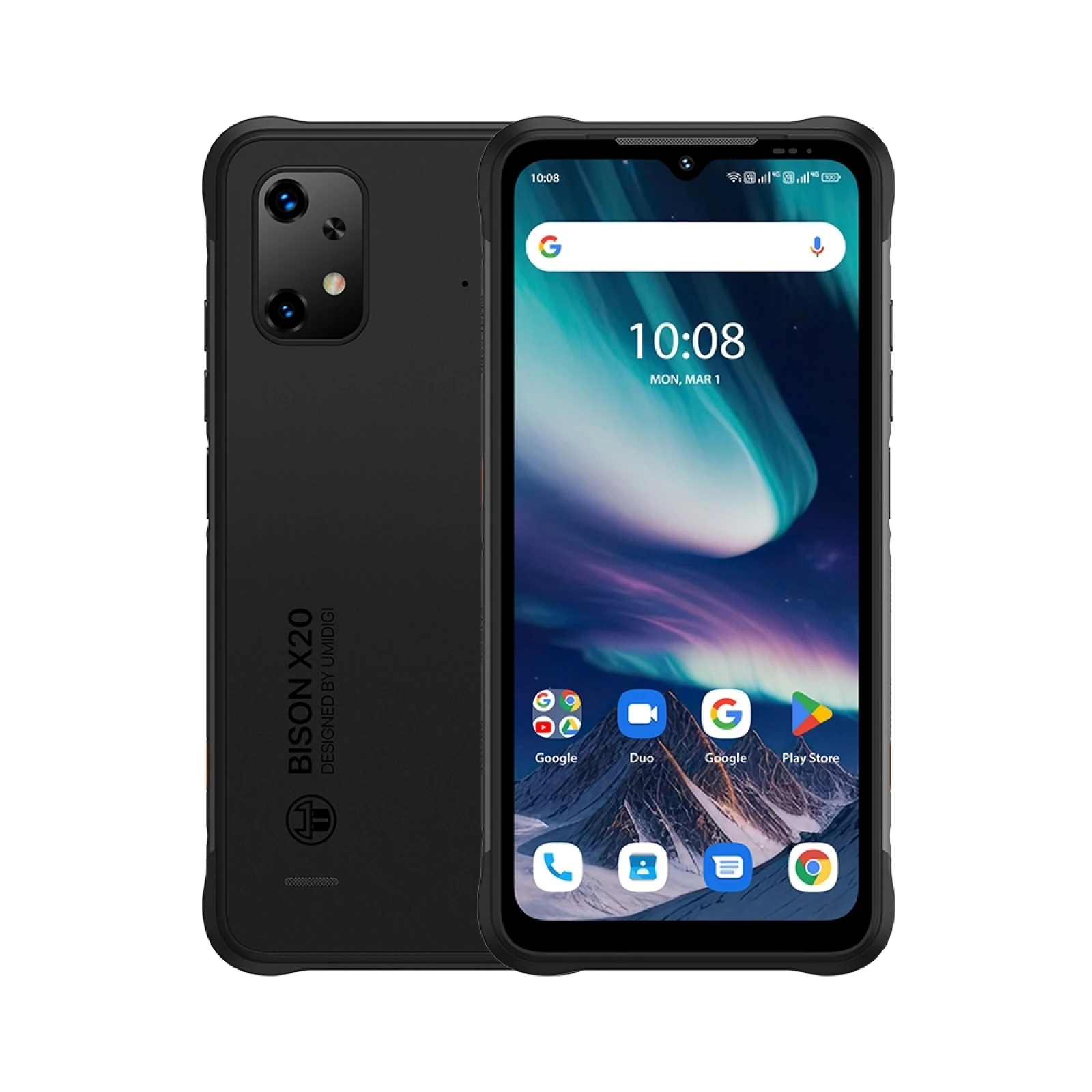 UMIDIGI BISON X20 teléfonos móviles resistentes 6000mAh batería NFC MTK Helio P60 octa-core 6GB 128GB 6,53 "HD Android 13 teléfono celular