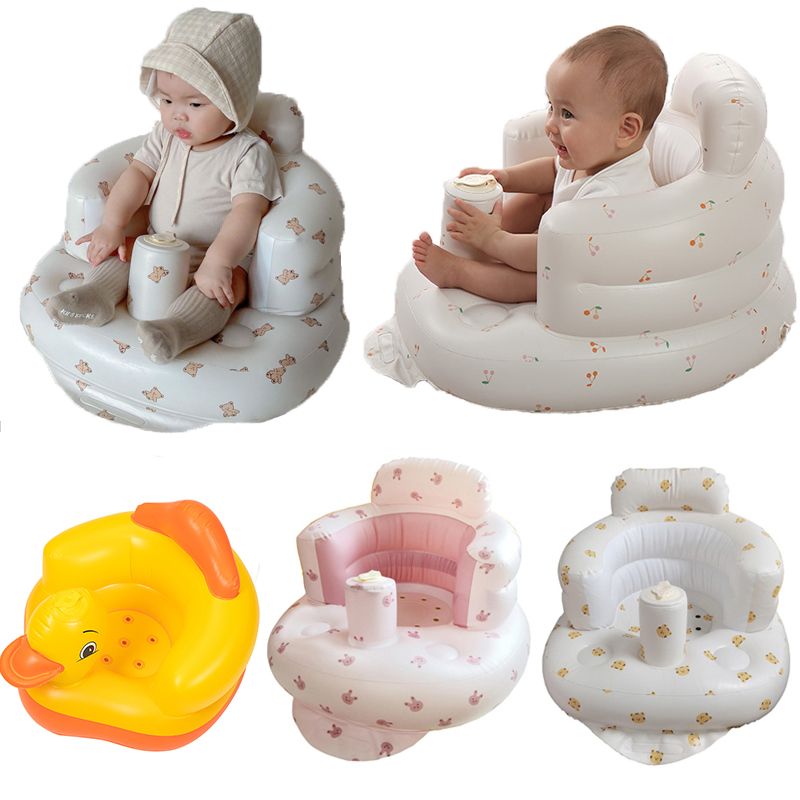 インフレータブルアームチェアチャイルドシートバスルームソファ子供食べる椅子授乳入浴スツールインフレータブルベビーチェアベビーチェア座席用