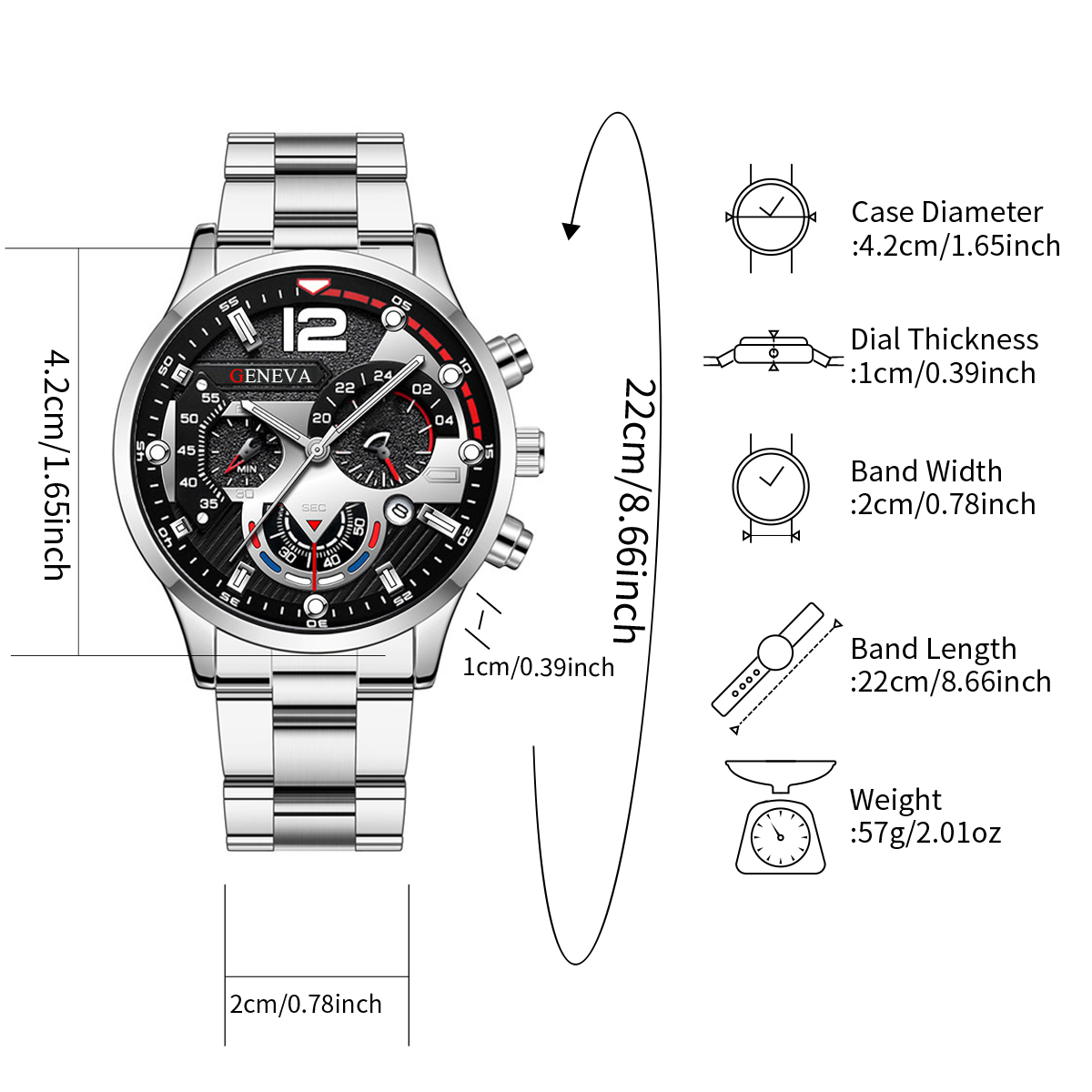 2 szt. Męskie zegarki biznesowe moda stalowy pasek męski analogowy zegarek kwarcowy zestaw bransoletek Relogio Masculino Reloj Hombre (bez pudełka)