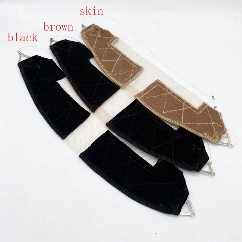 Peruca aperto bandana veludo bandana cachecol cabeça faixa de cabelo com linha de pesca invisível e ajustável bandana para peruca acessórios