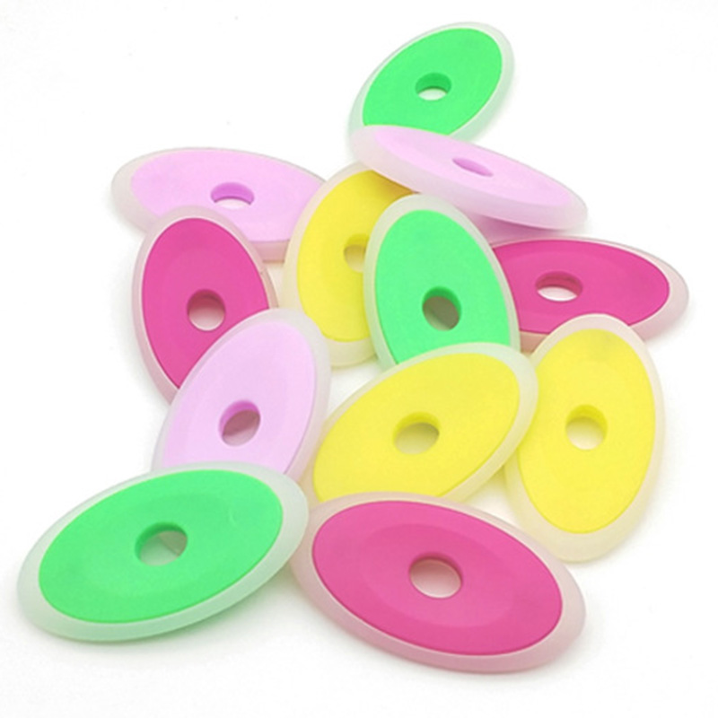 6 ピース/セット消去可能なゲルペン特別なゴム色楕円形消しゴム中立消去可能なペン修正用品学校オフィス文具