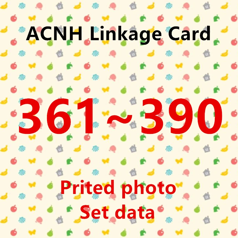 (361 to 390) ACNH NTAG215 NFC Printing Card Work for NS Games Series 4 Standard Card