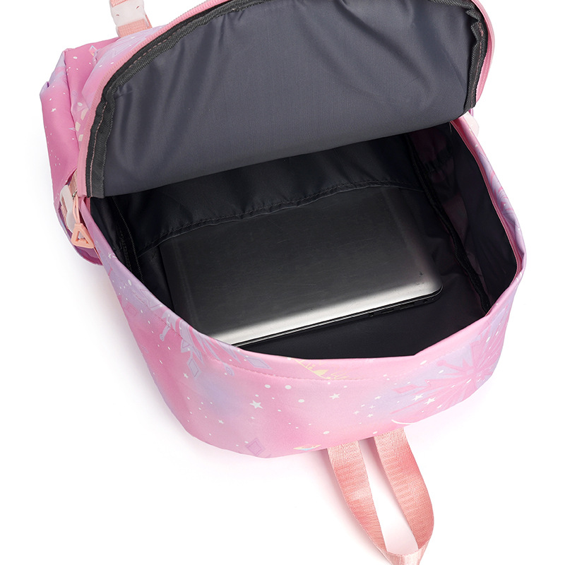 3 개/대 Kuromi 다채로운 배낭 점심 가방 소녀 소년 학생 십대 배낭 여성 캐주얼 학교 가방 세트 선물