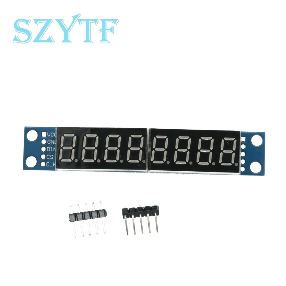 Módulo de exibição digital de 8 bits MAX7219 Display LED suporta controle de porta serial 3 IO de 8 bits em cascata