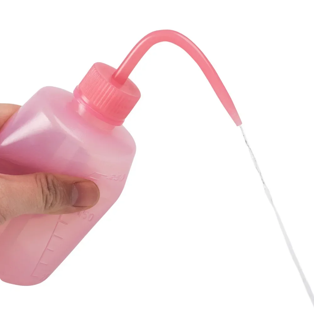 150/250/500ml Eyelash Remover ขวด Eyelash EXTENSION เครื่องมือแต่งหน้าทําความสะอาดขวดโค้ง Spout CLEANER กันน้ํา