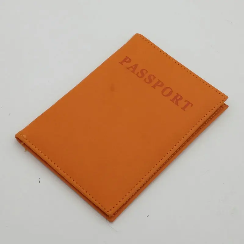 Fundas de pasaporte de cuero PU de Color sólido, funda para documentos, soporte para pasaporte de viaje, tarjeta de identificación, soporte para pasaporte, accesorios de viaje