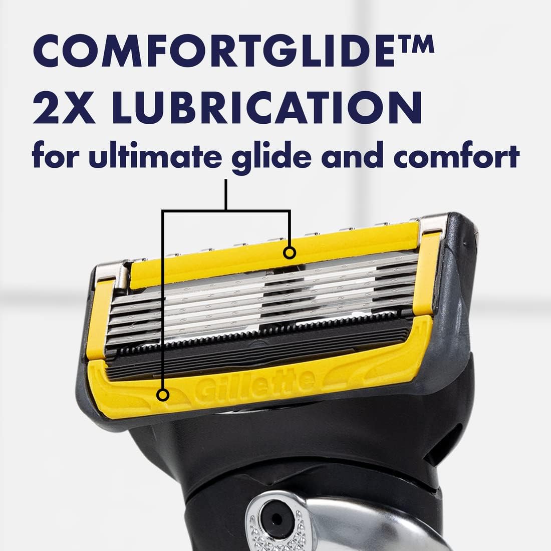 Gillette ProGlide Shield Razor for Men Handle Blade Refills Double Lubrications Flexball Handle Smooth Cutting Hair Razor