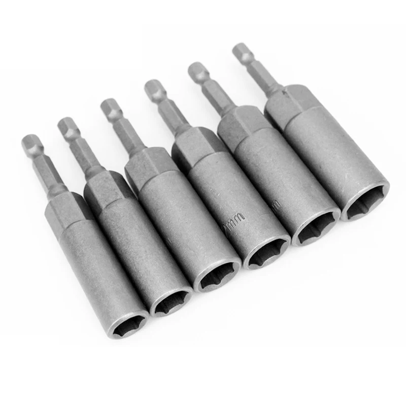 1 Cái 8 10 12 14 17 Mm Chiều Dài Đa Năng Bắt Vít Đai Ốc Driver Ổ Cắm Bit Khoét Sâu Điện Ổ Cắm Cờ Lê 1/4 Chuôi Lục Giác Dụng Cụ